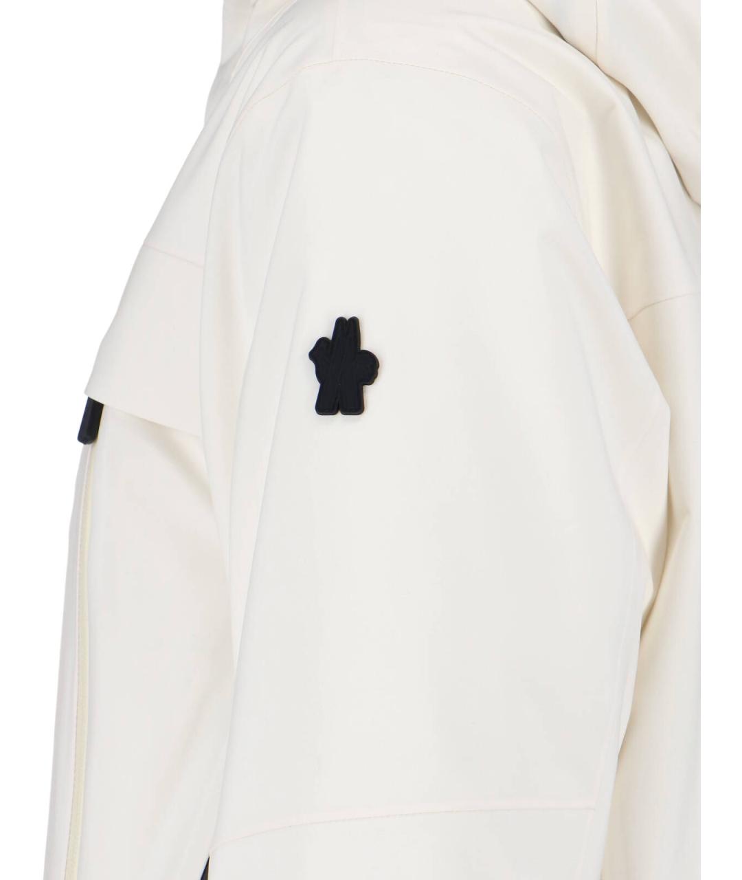 MONCLER GRENOBLE Белая полиэстеровая куртка, фото 4