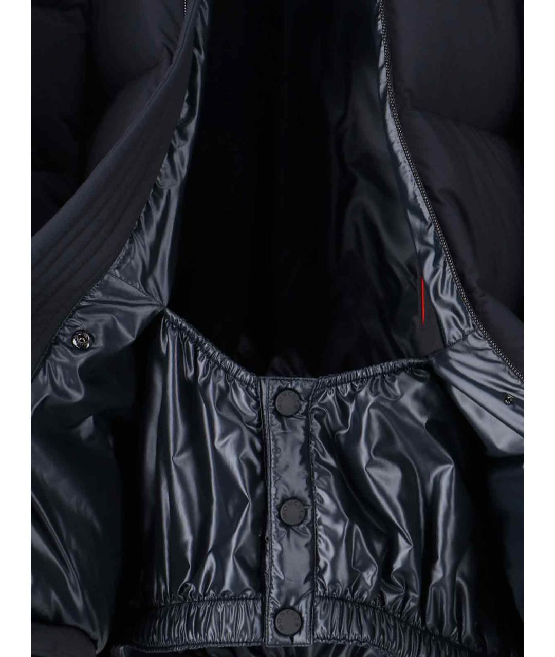 MONCLER GRENOBLE Черный полиэстеровый пуховик, фото 3