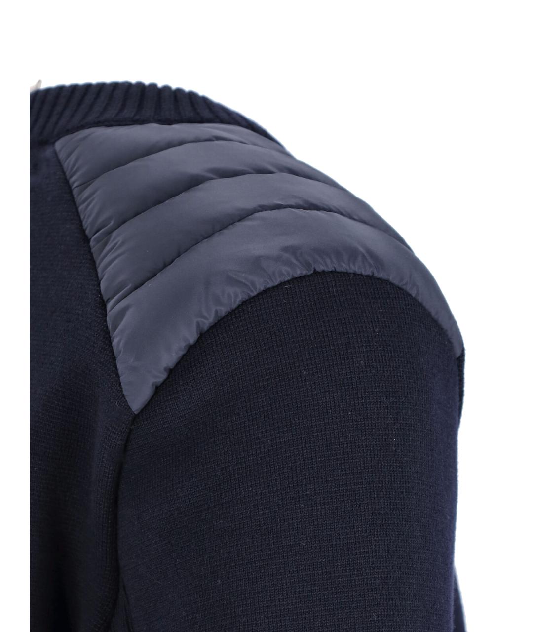 MONCLER GRENOBLE Синий шерстяной джемпер / свитер, фото 5