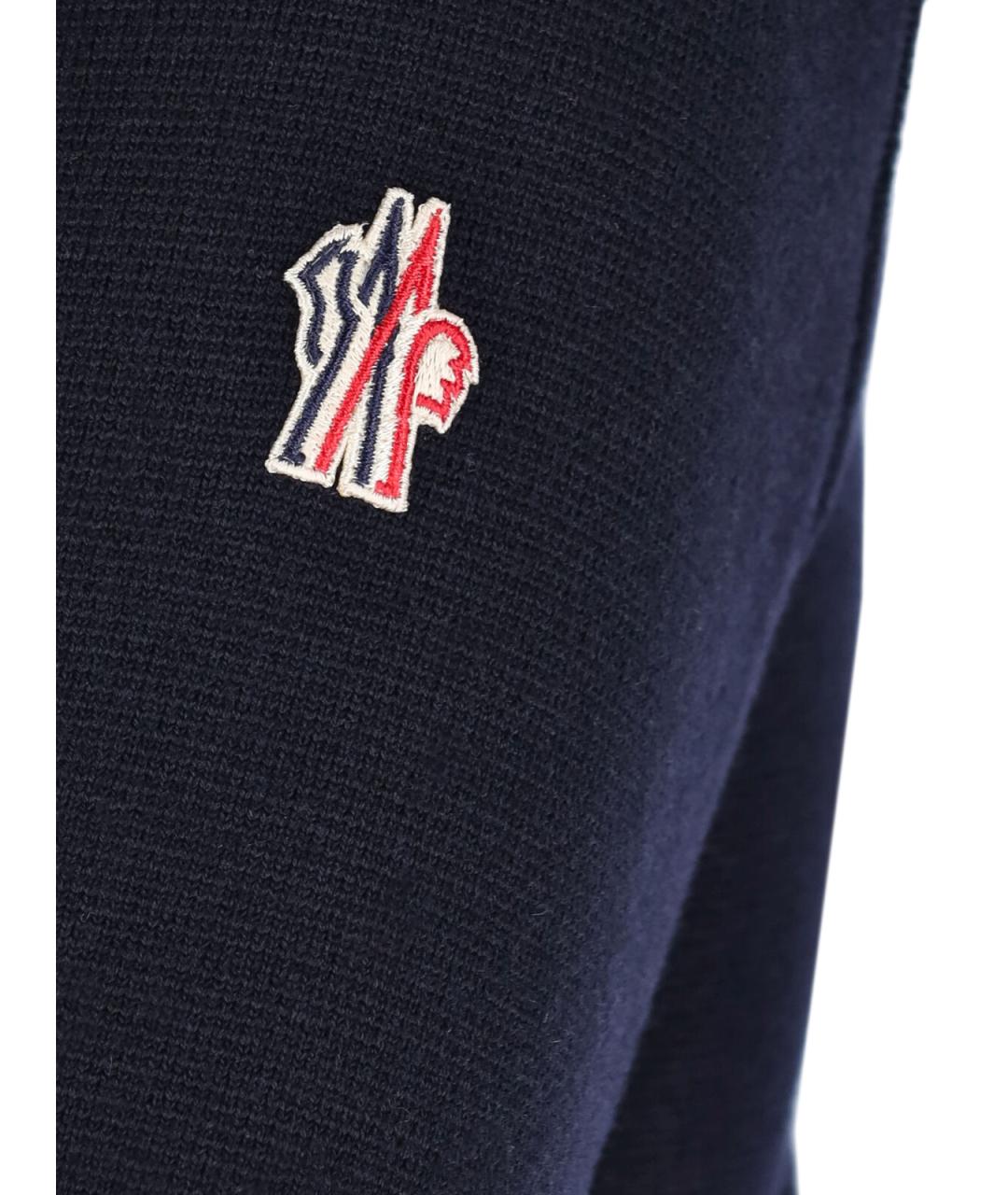 MONCLER GRENOBLE Синий шерстяной джемпер / свитер, фото 4