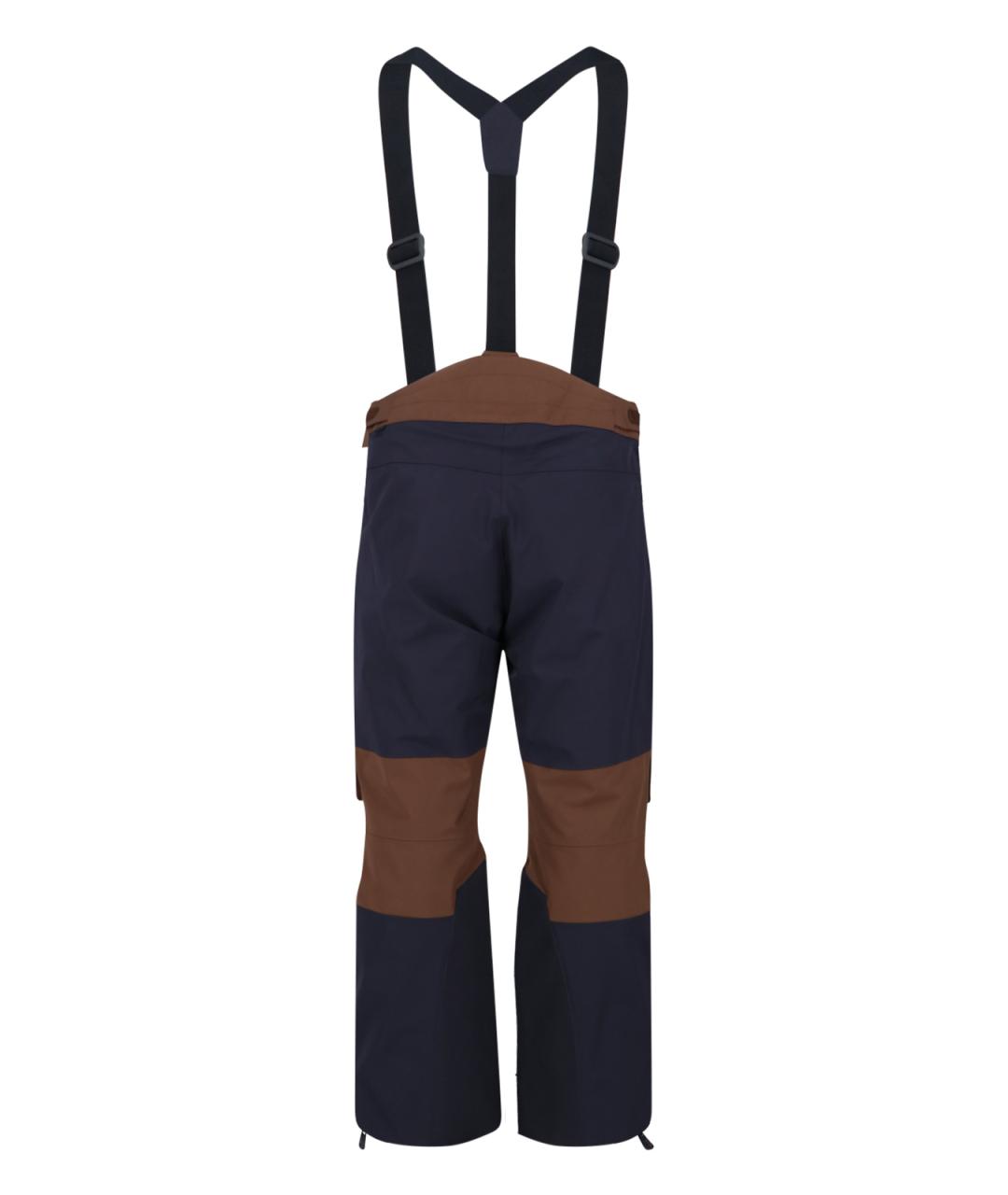 MONCLER GRENOBLE Синие полиэстеровые повседневные брюки, фото 2