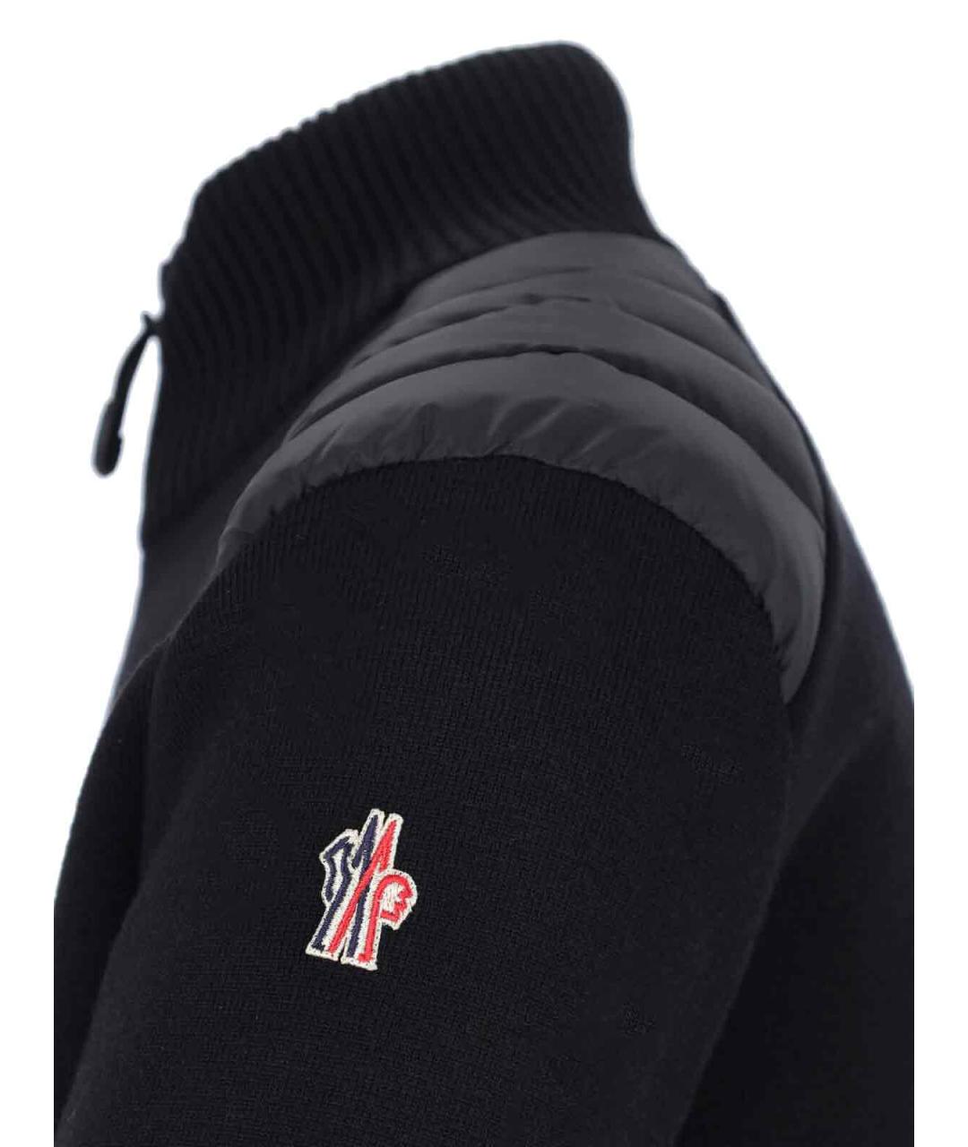 MONCLER GRENOBLE Черная шерстяная куртка, фото 3