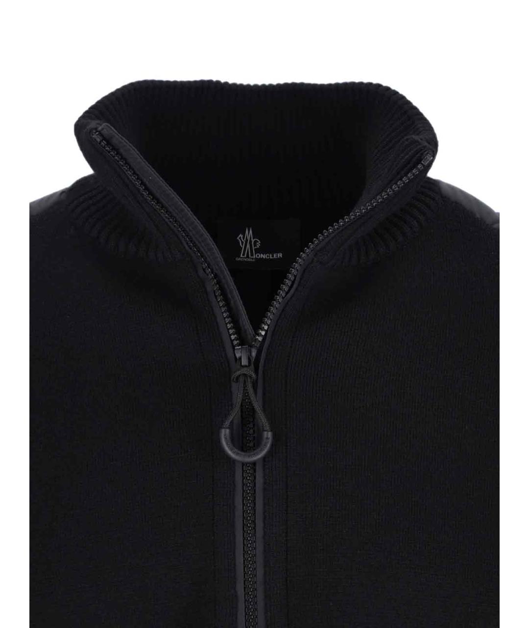 MONCLER GRENOBLE Черная шерстяная куртка, фото 5