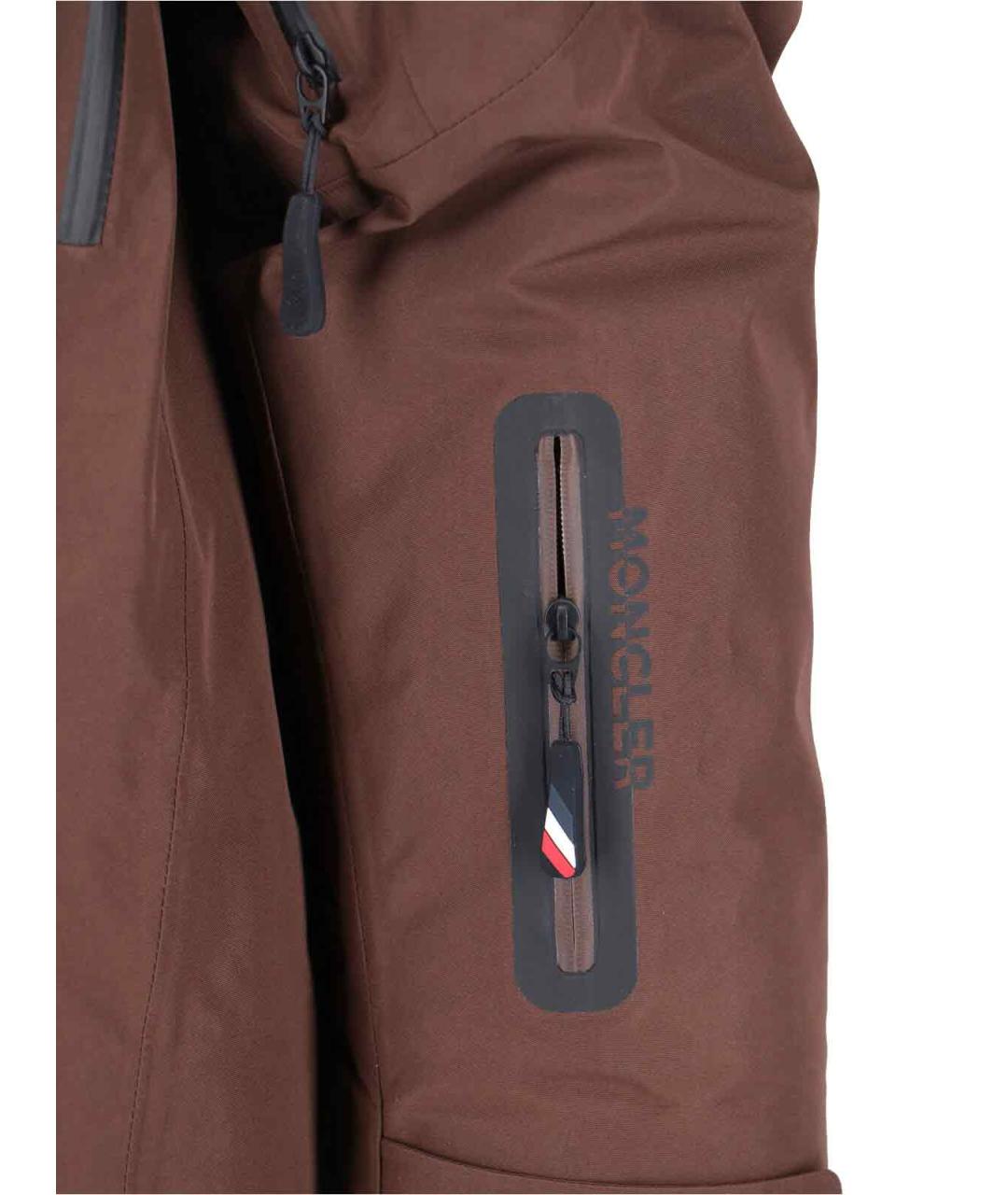 MONCLER GRENOBLE Коричневая куртка, фото 4