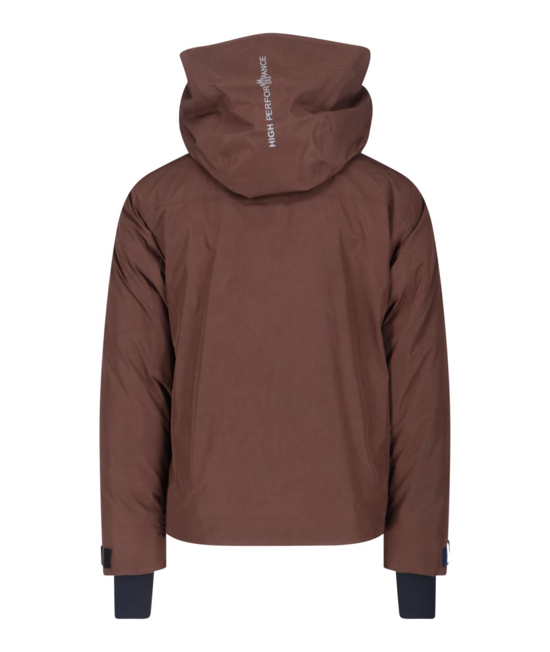 MONCLER GRENOBLE Коричневая куртка, фото 2