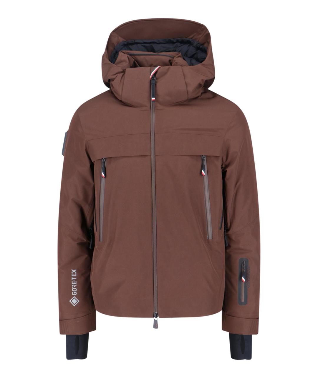 MONCLER GRENOBLE Коричневая куртка, фото 1