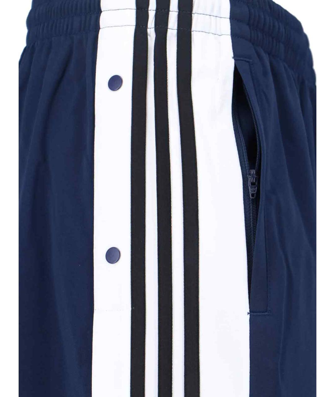 ADIDAS Синие полиэстеровые повседневные брюки, фото 4