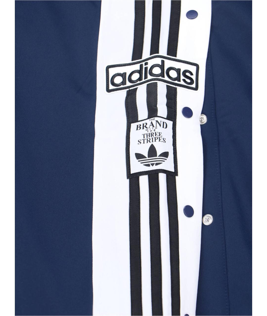 ADIDAS Синие полиэстеровые повседневные брюки, фото 5