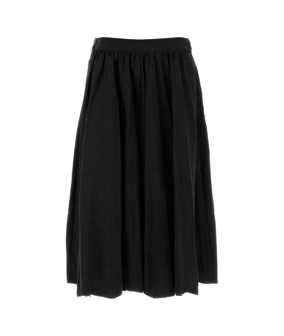 BALENCIAGA Мульти хлопковая юбка миди, фото 1