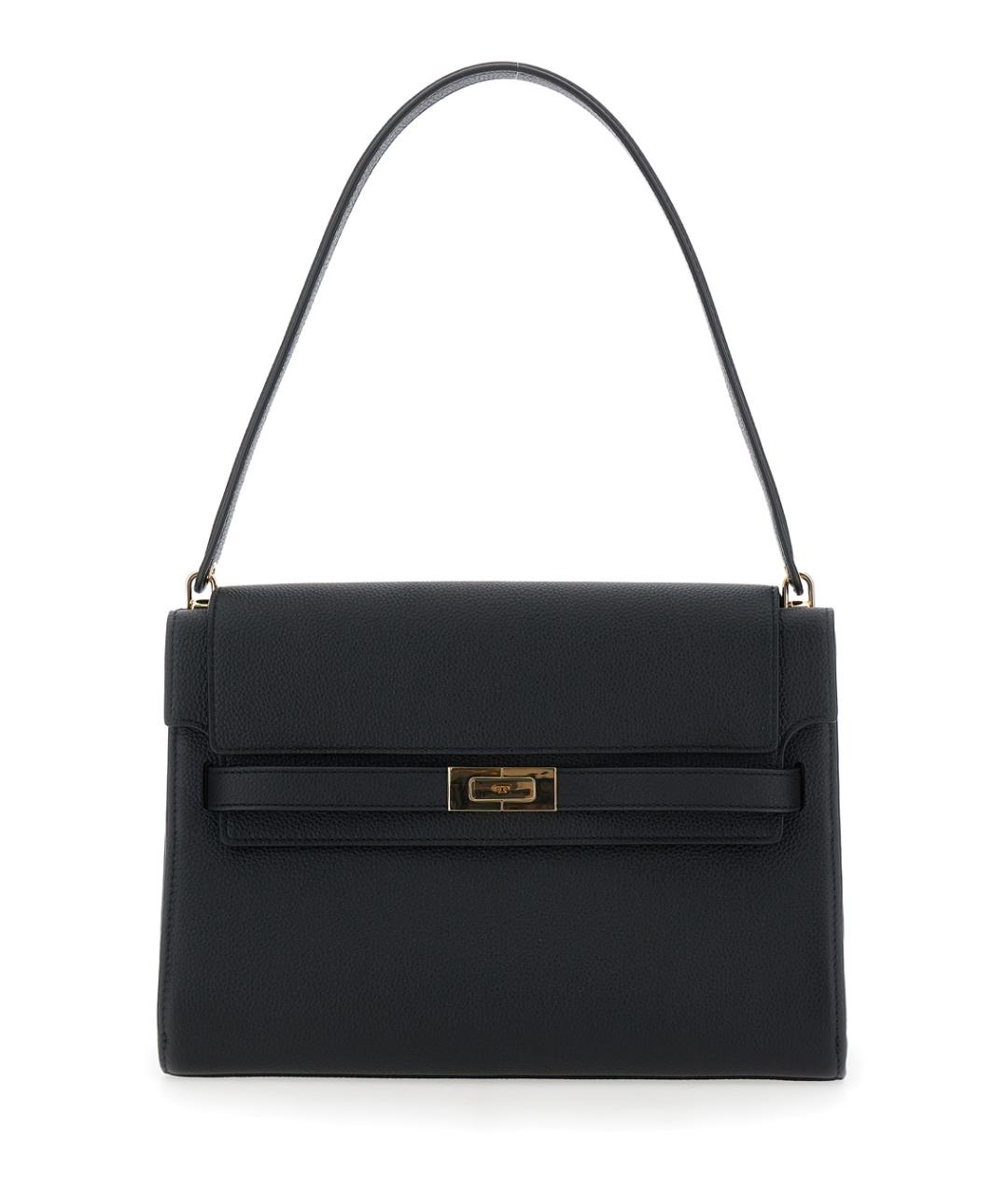 TORY BURCH Черная кожаная сумка через плечо, фото 1