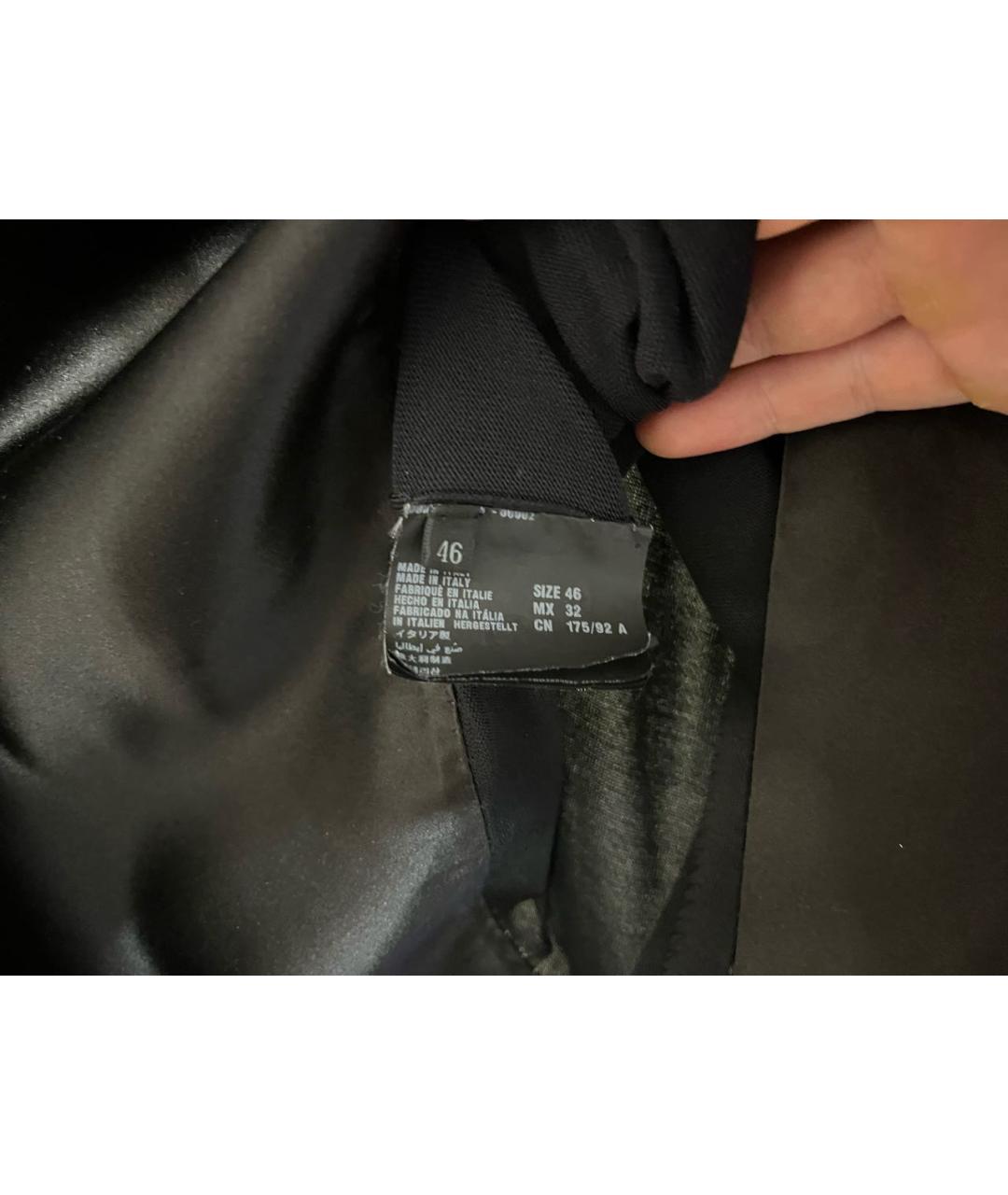 PRADA Черная шелковая блузы, фото 7