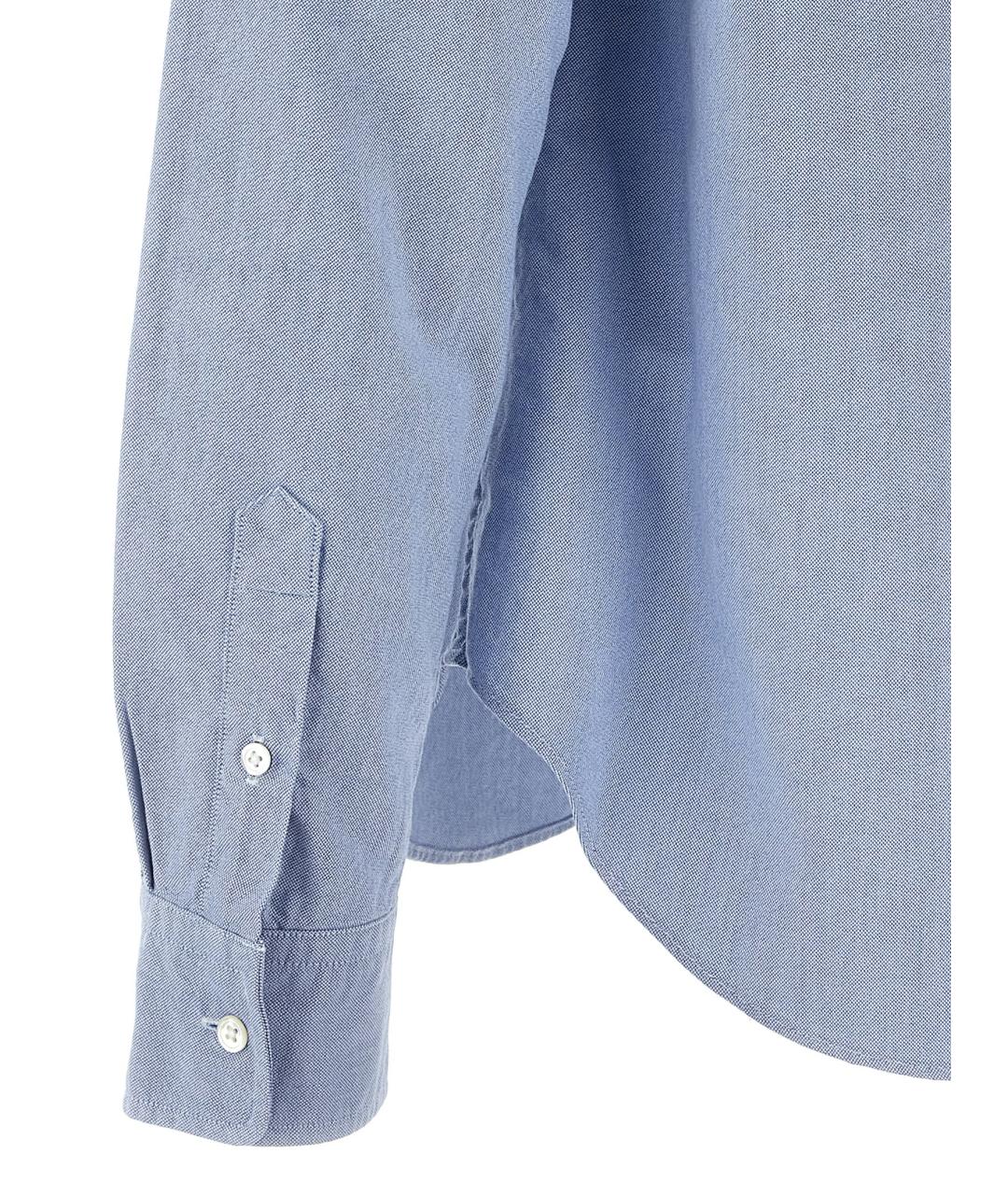 POLO RALPH LAUREN Голубая хлопковая рубашка, фото 4