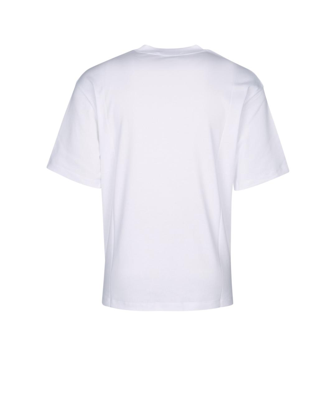 JACQUEMUS Белая хлопковая футболка, фото 2