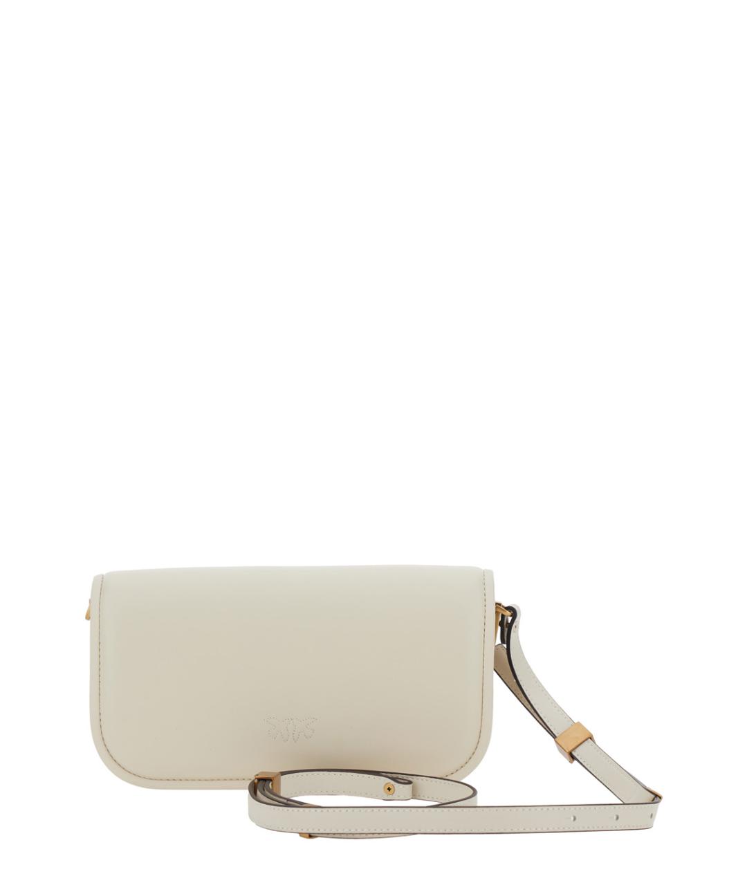 PINKO Белая кожаная сумка через плечо, фото 2