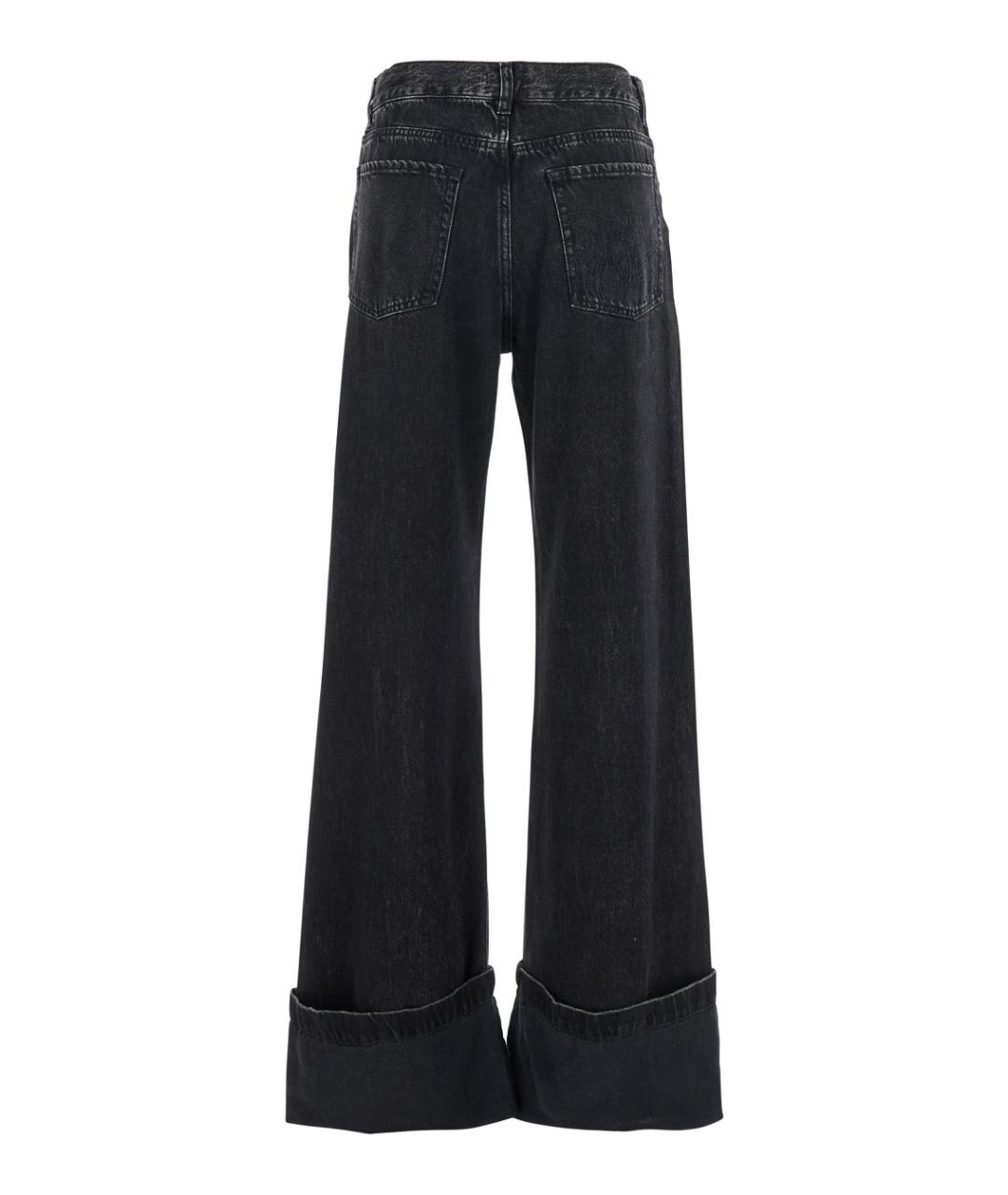 PINKO Черные хлопковые джинсы клеш, фото 2