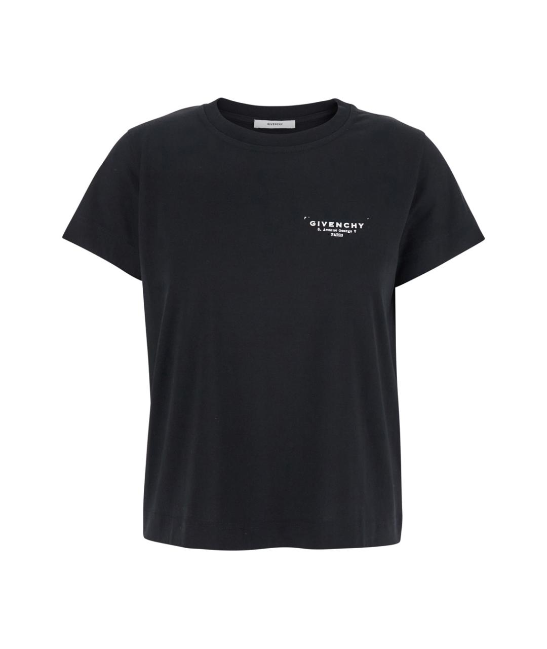 GIVENCHY Черная хлопковая футболка, фото 1