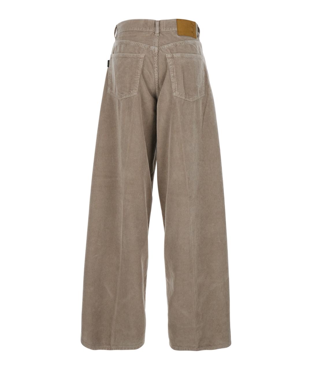 HAIKURE Бежевые хлопковые прямые джинсы, фото 2