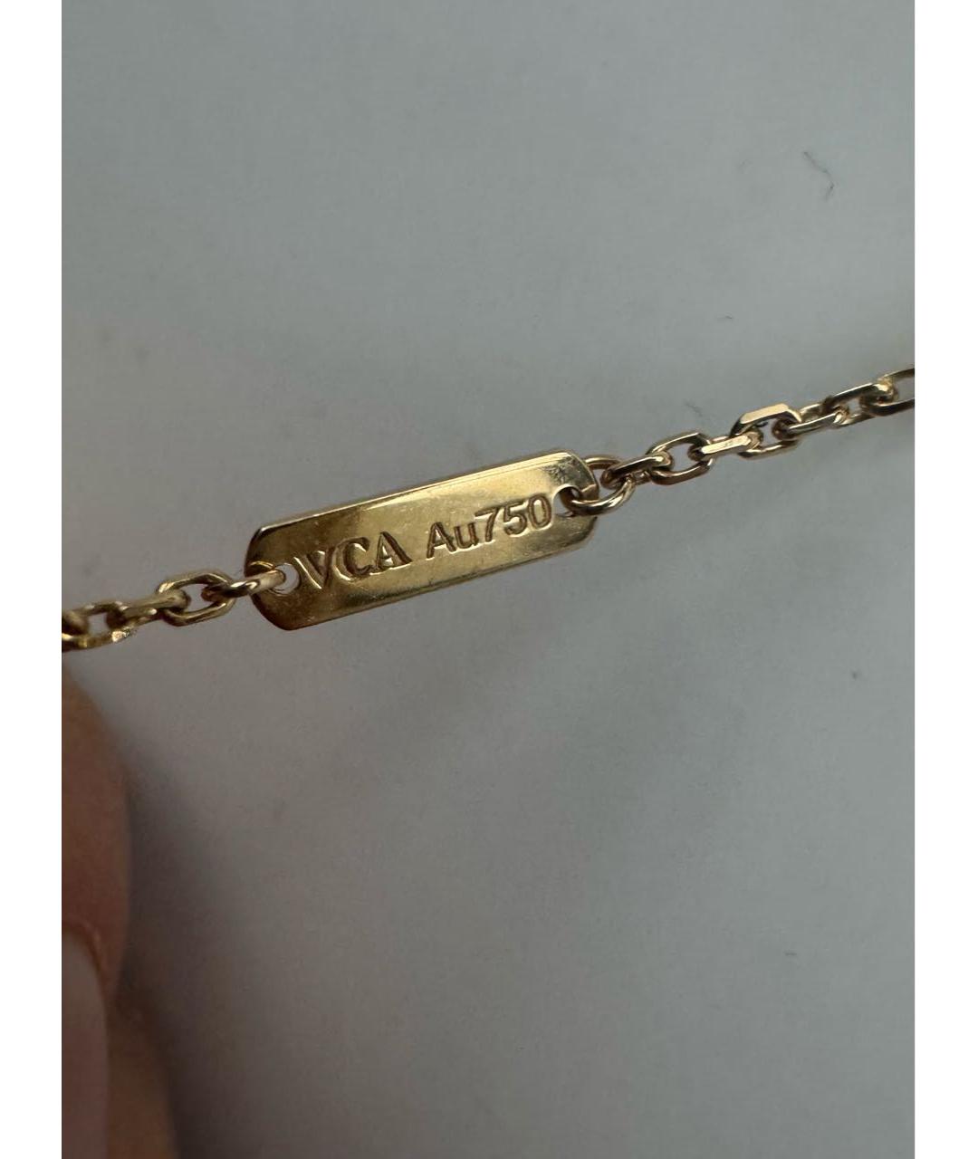 VAN CLEEF & ARPELS Зеленые колье из желтого золота, фото 5