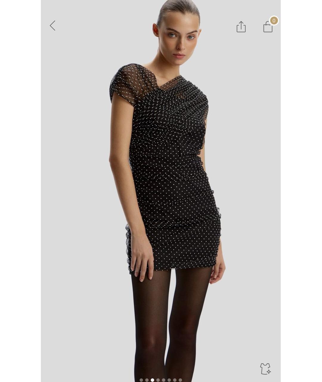 12 STOREEZ Черное хлопковое коктейльное платье, фото 2