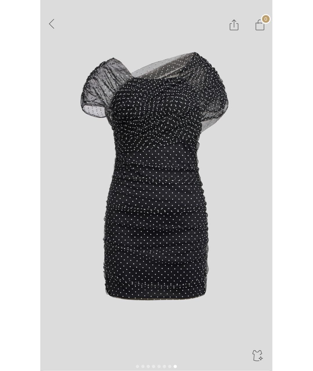 12 STOREEZ Черное хлопковое коктейльное платье, фото 5