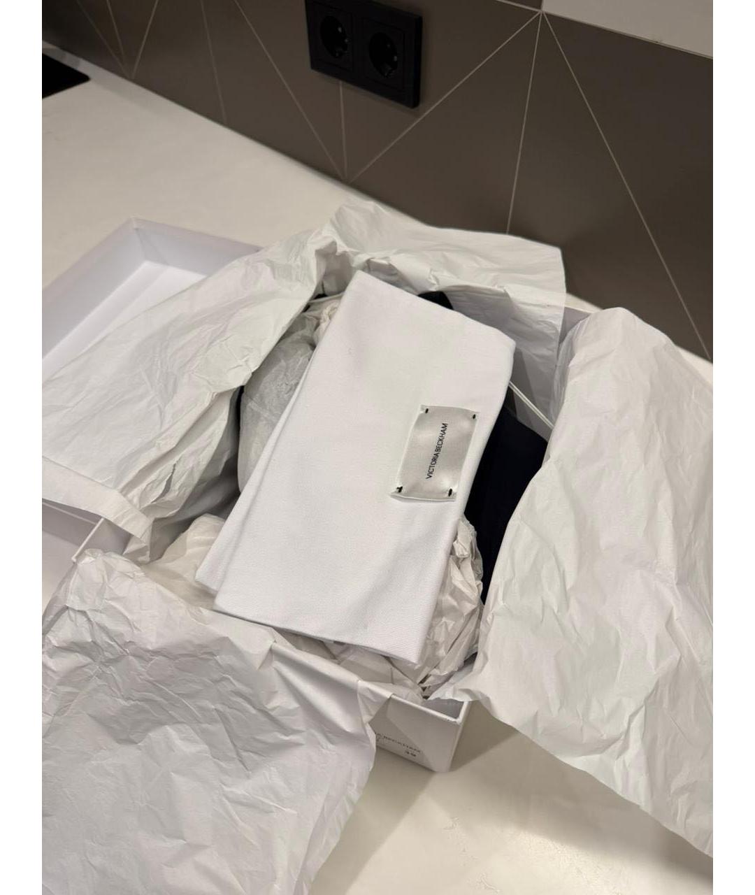 VICTORIA BECKHAM Черные кожаные ботфорты, фото 8