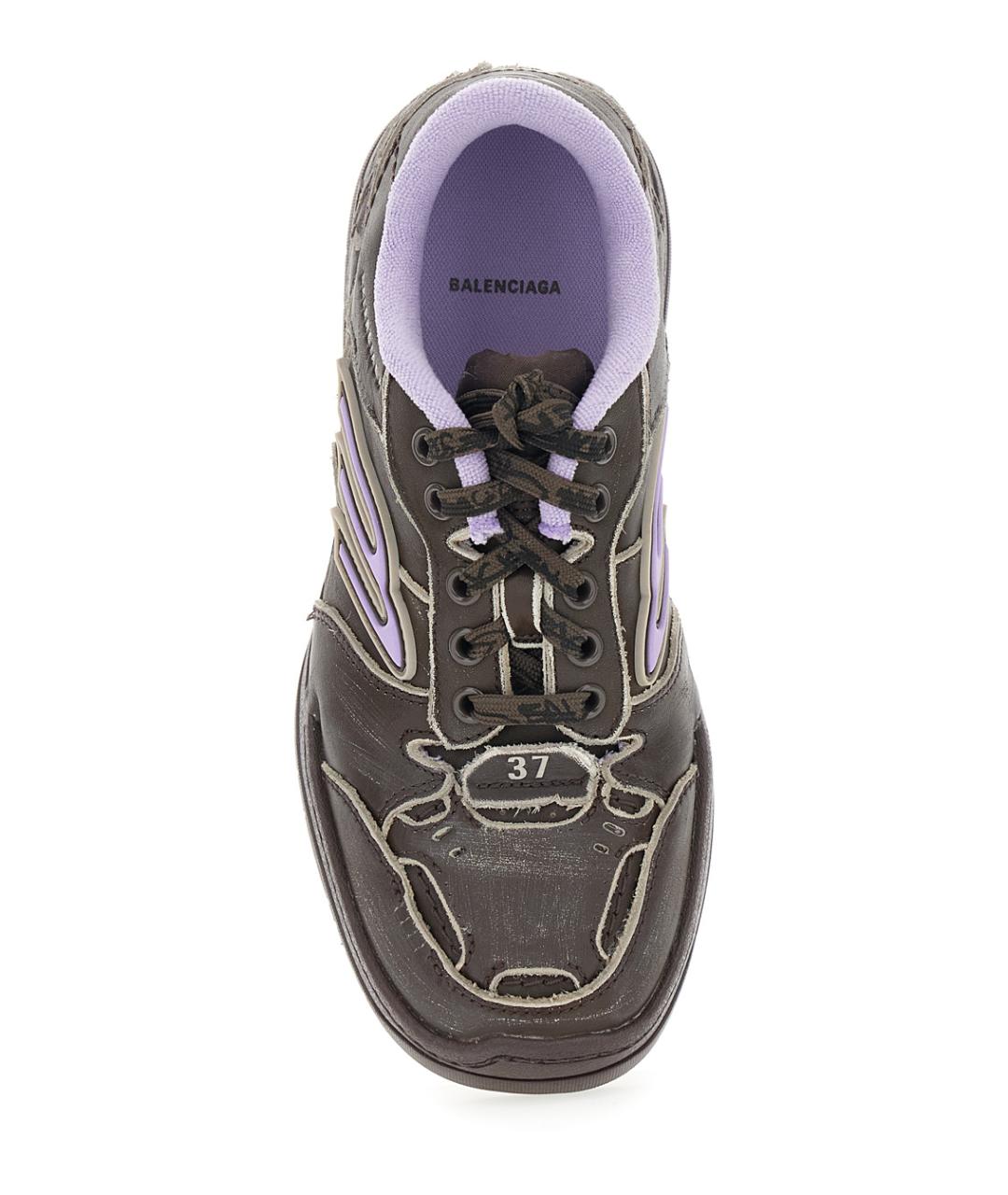 BALENCIAGA Коричневые кроссовки, фото 4