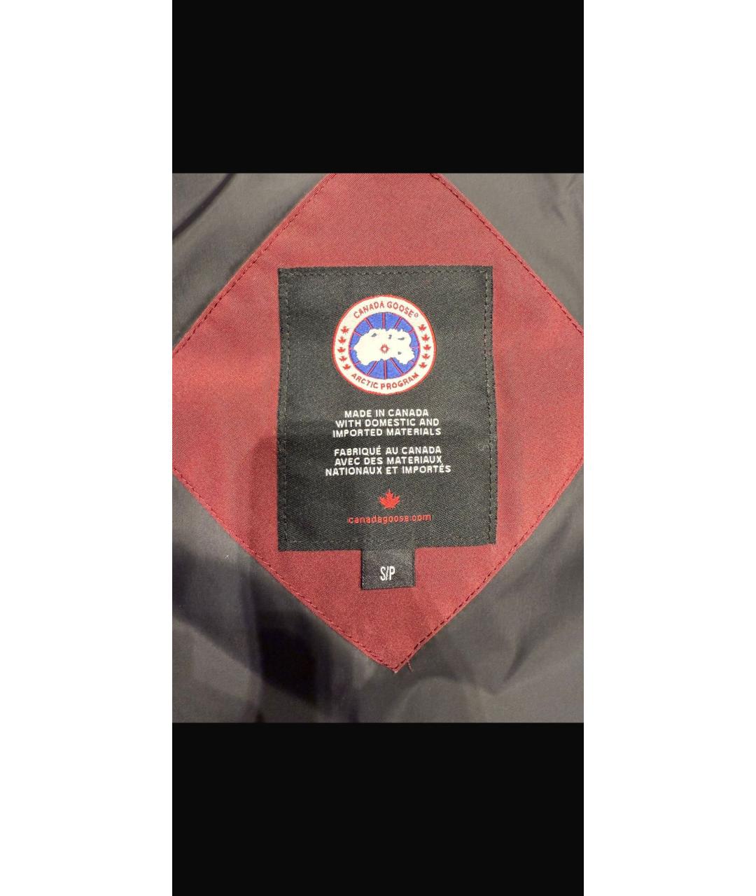 CANADA GOOSE Бордовая полиэстеровая парка, фото 3