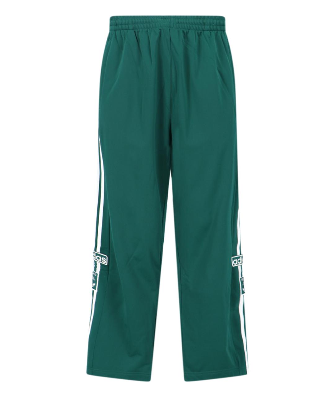 ADIDAS Зеленые полиэстеровые повседневные брюки, фото 1