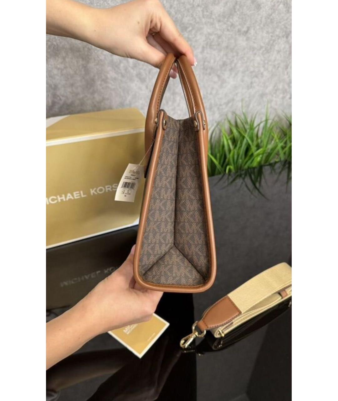 MICHAEL KORS Коричневая сумка с короткими ручками, фото 2