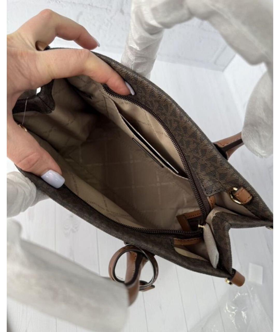 MICHAEL KORS Коричневая сумка с короткими ручками, фото 4