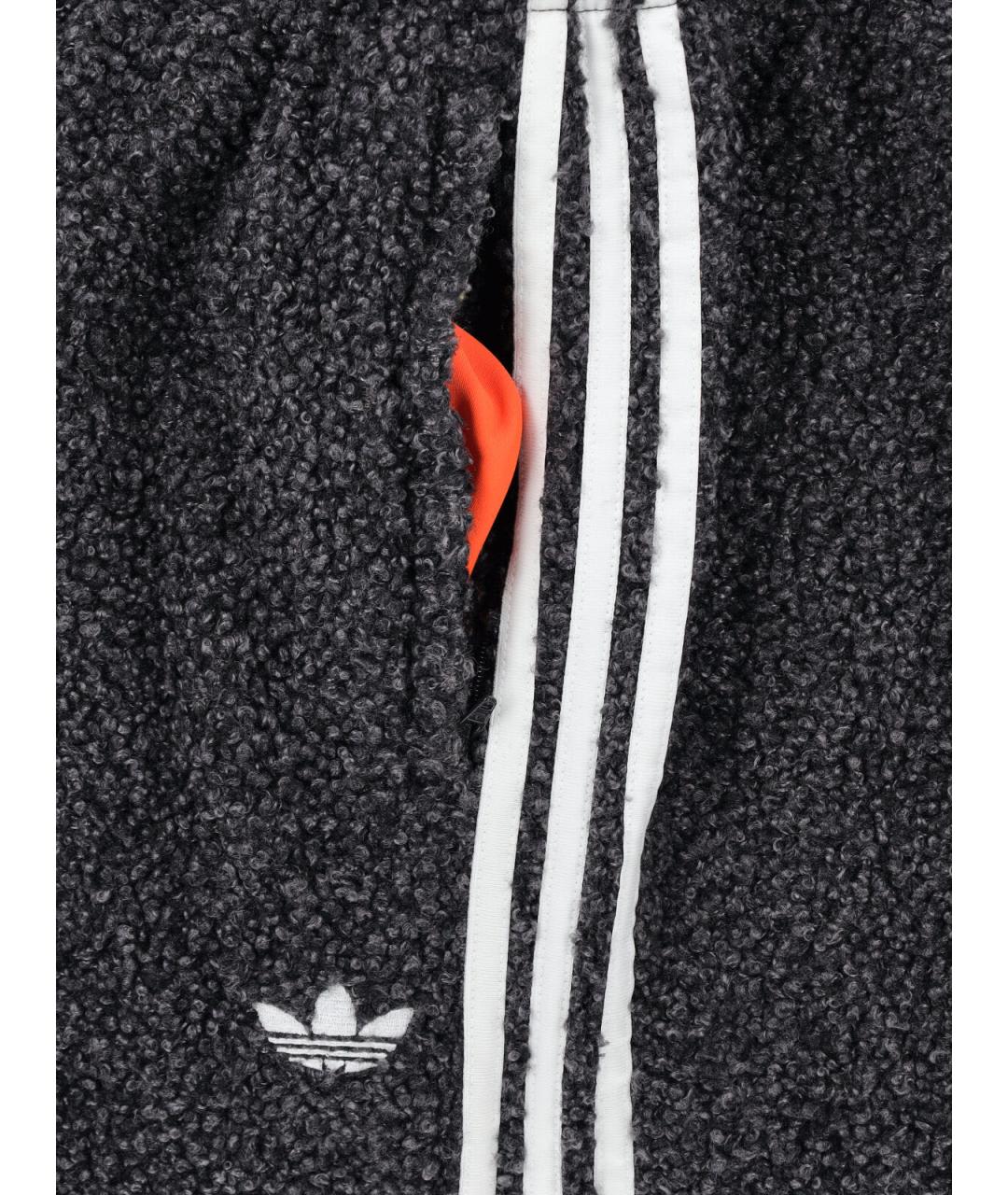 ADIDAS Черные полиэстеровые повседневные брюки, фото 4