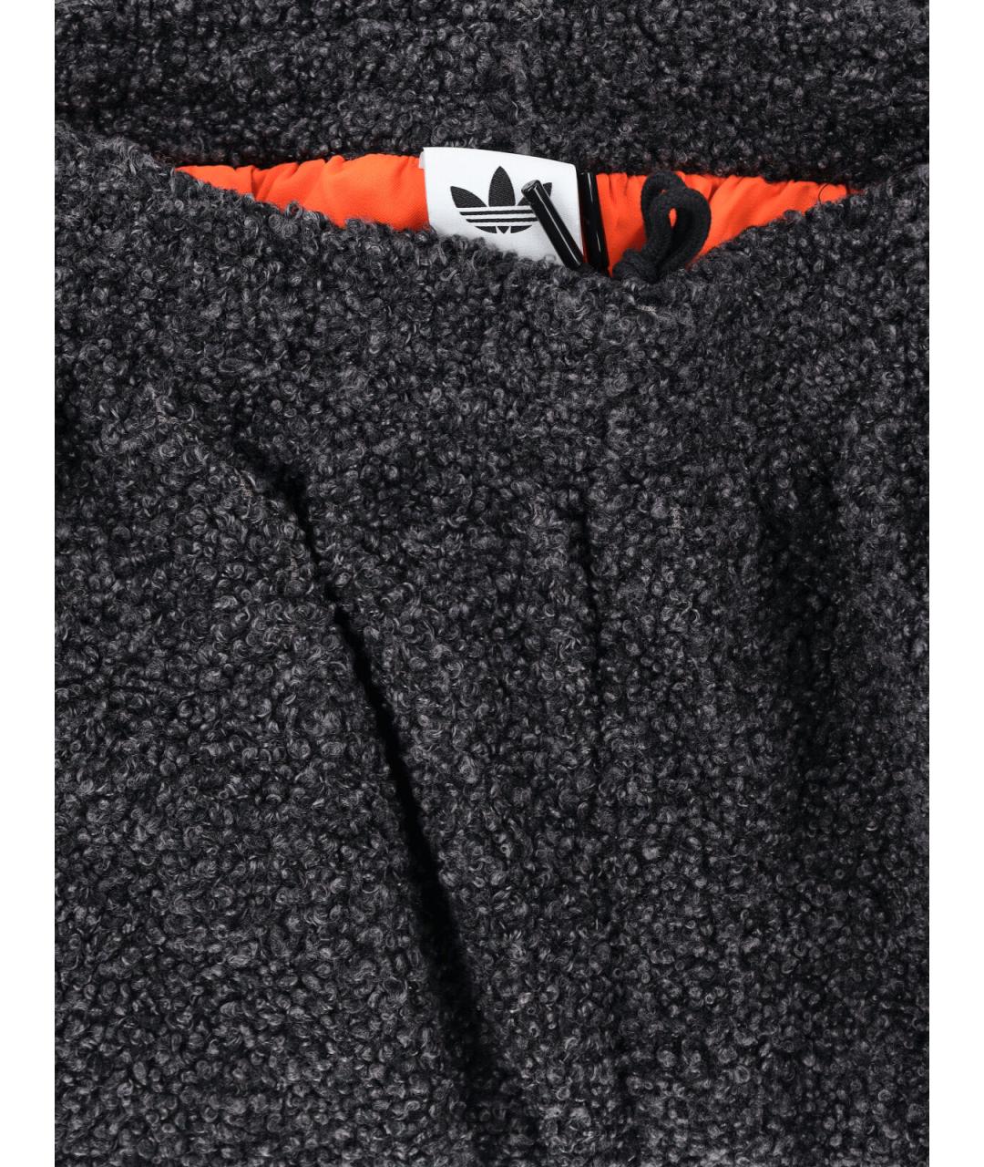 ADIDAS Черные полиэстеровые повседневные брюки, фото 5