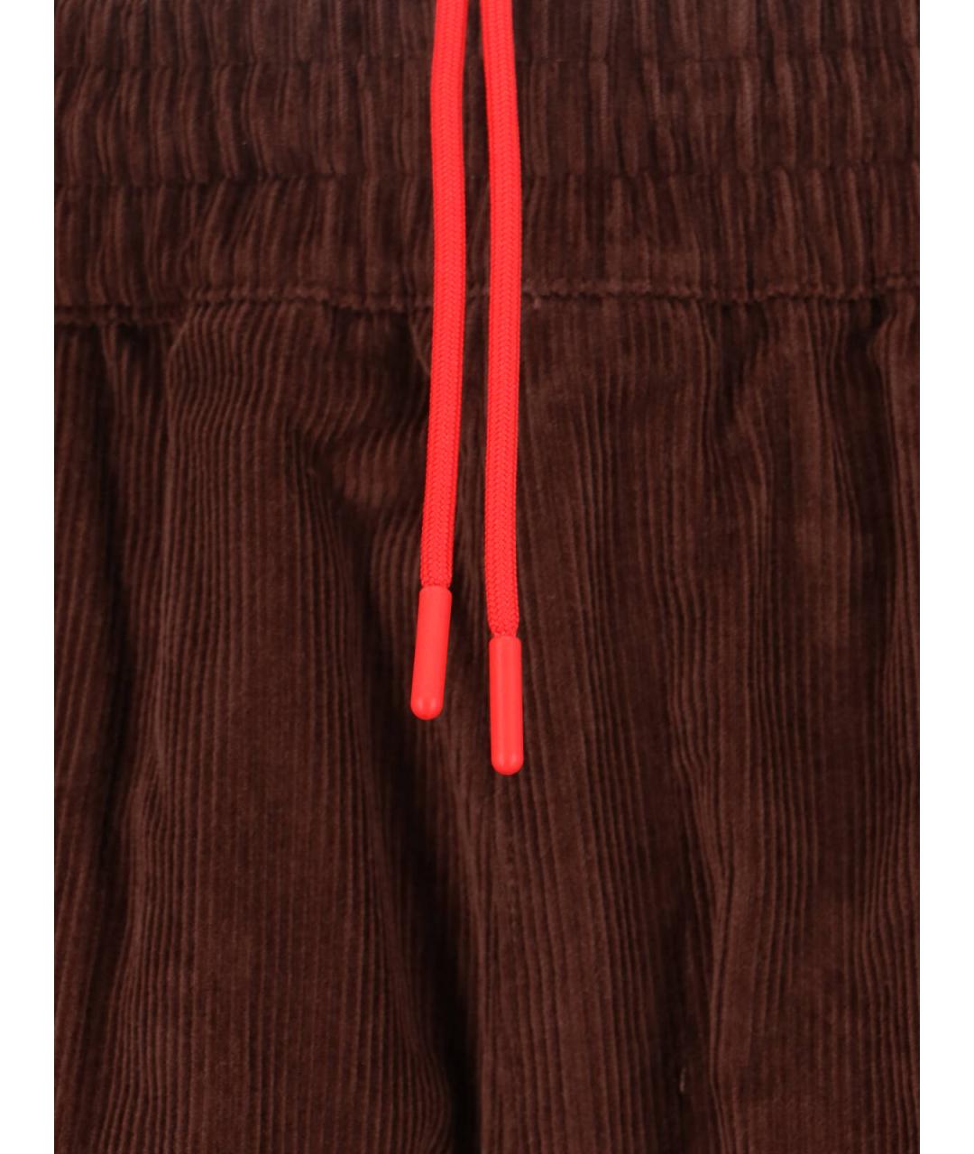 ADIDAS Коричневые хлопковые повседневные брюки, фото 4