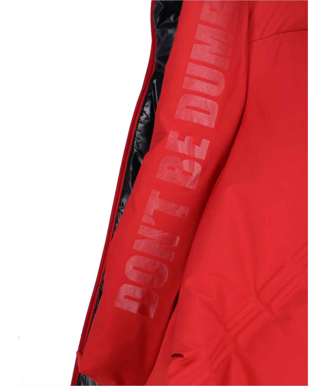 MONCLER Красный полиамидовый жилет, фото 4