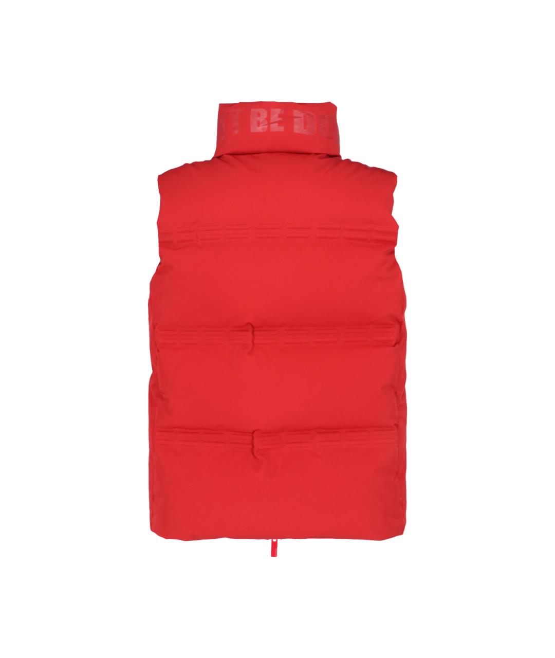 MONCLER Красный полиамидовый жилет, фото 2