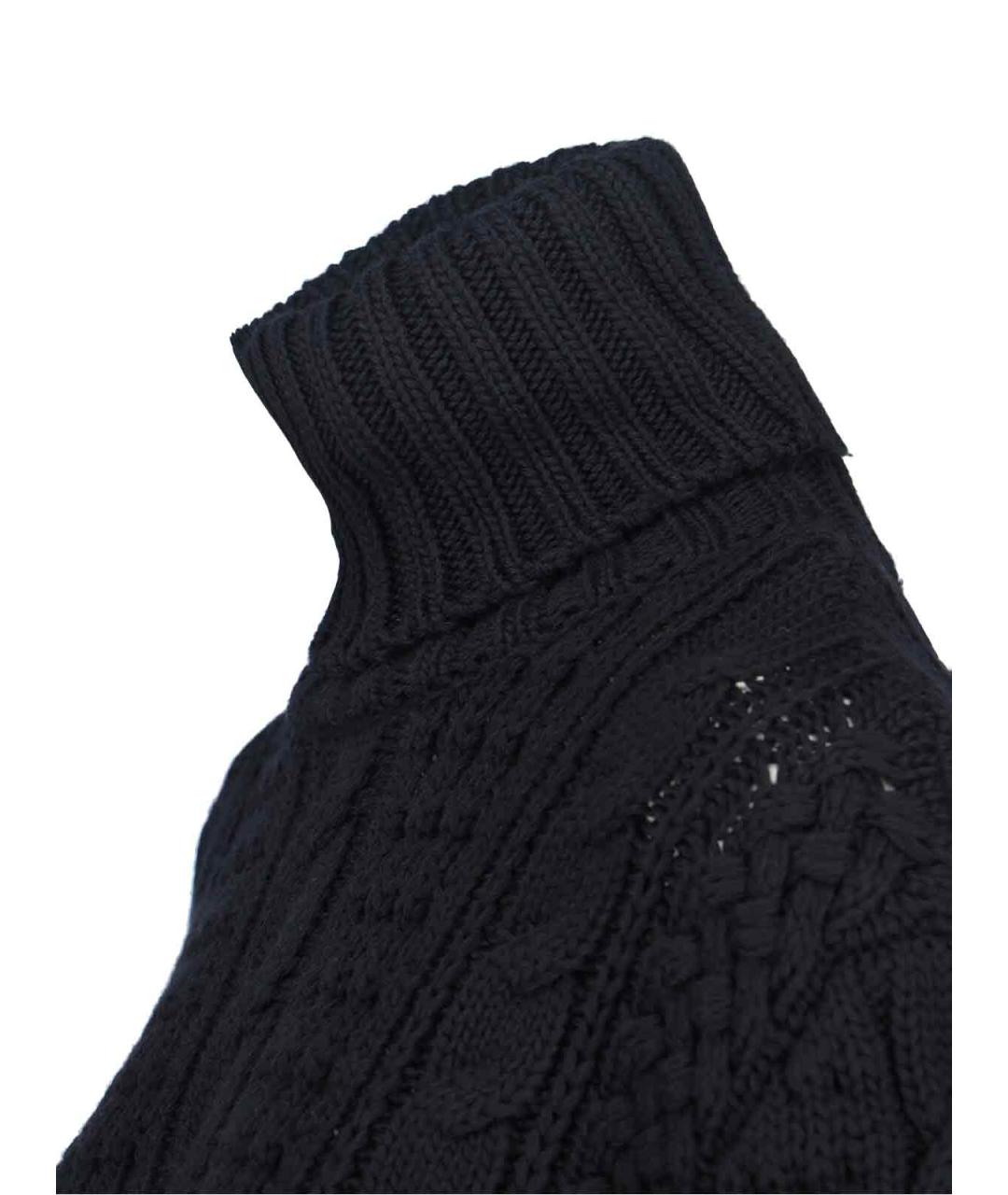 MONCLER Черный шерстяной джемпер / свитер, фото 4