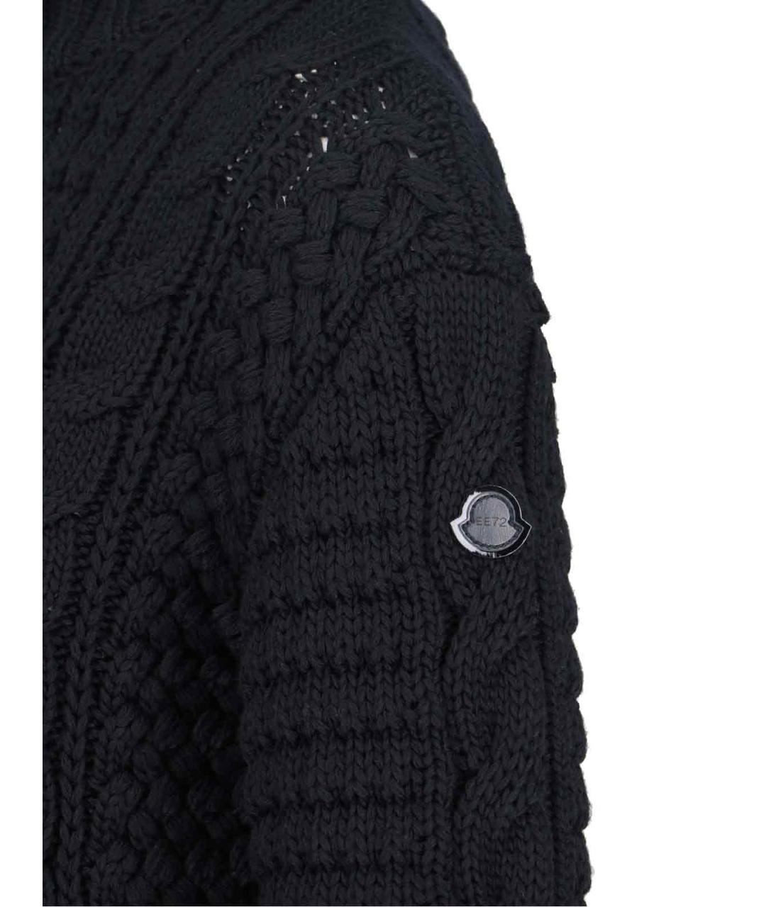 MONCLER Черный шерстяной джемпер / свитер, фото 3