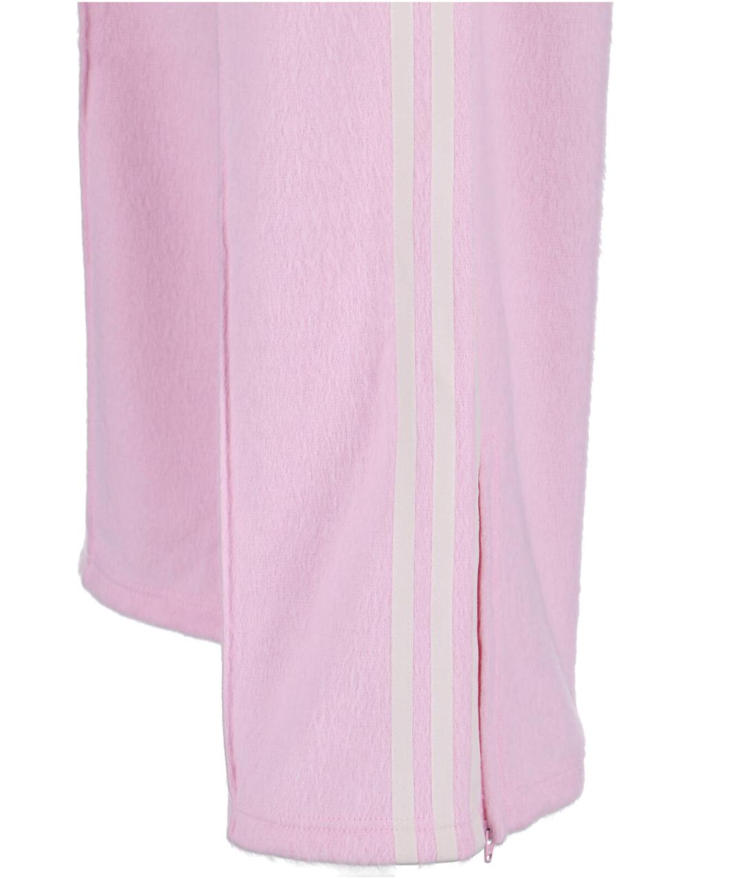 ADIDAS Розовые полиэстеровые прямые брюки, фото 5