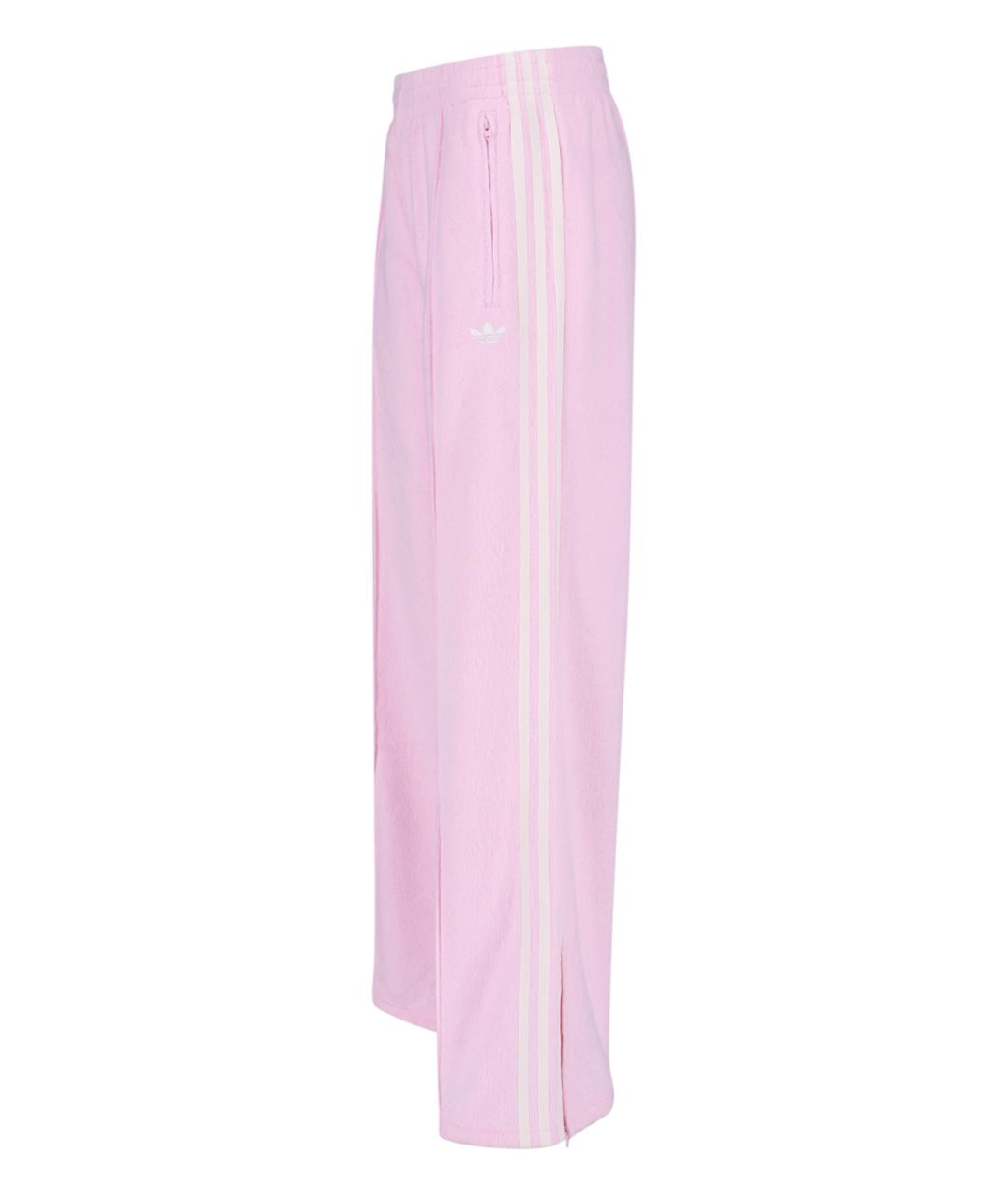 ADIDAS Розовые полиэстеровые прямые брюки, фото 3