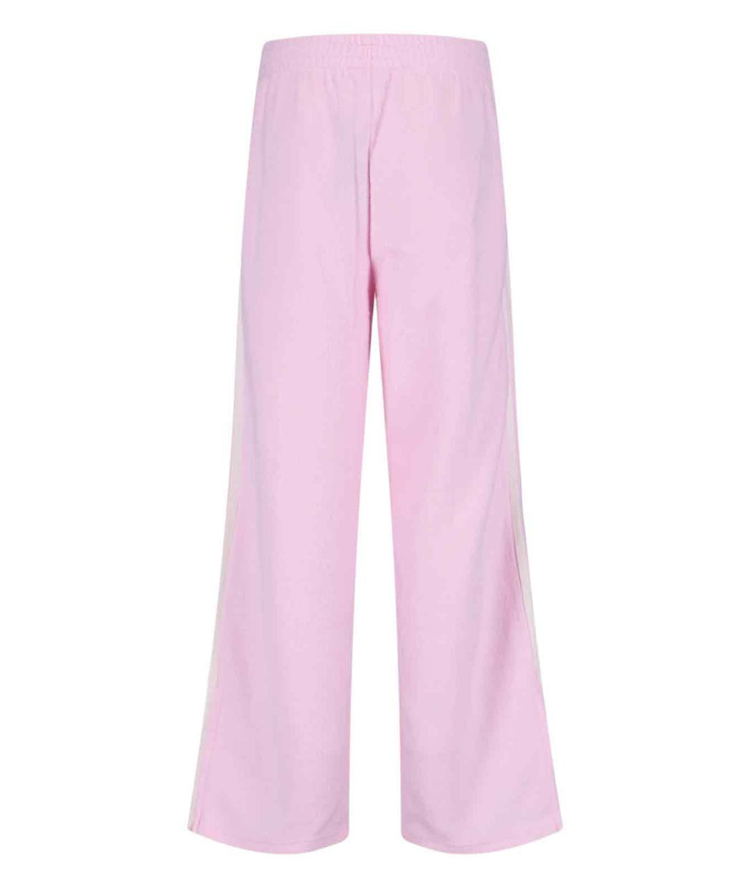 ADIDAS Розовые полиэстеровые прямые брюки, фото 2