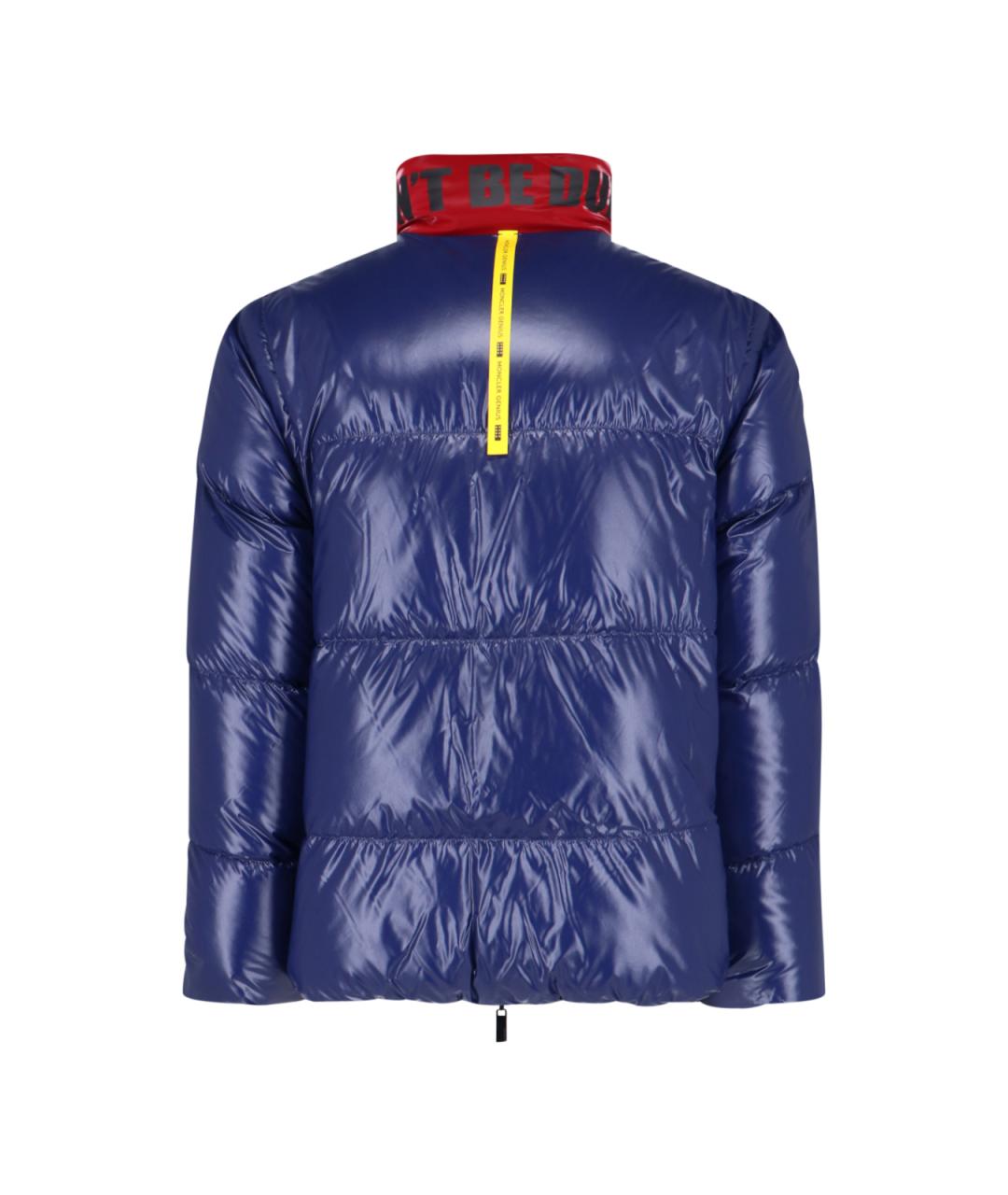 MONCLER Красный полиамидовый пуховик, фото 4