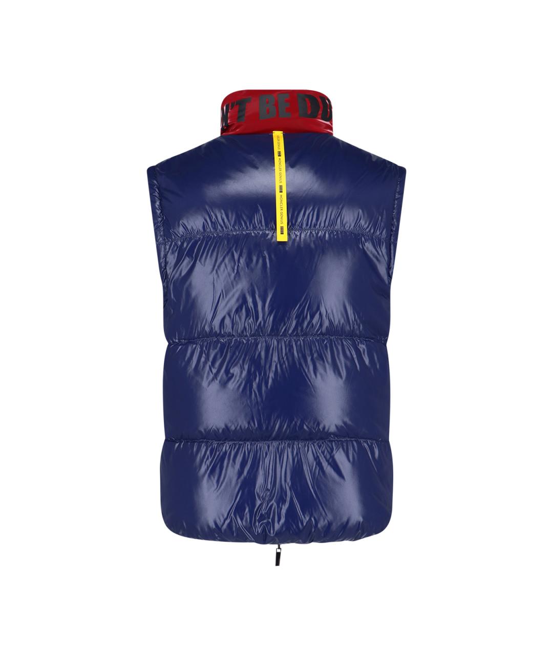 MONCLER Красный полиамидовый пуховик, фото 5