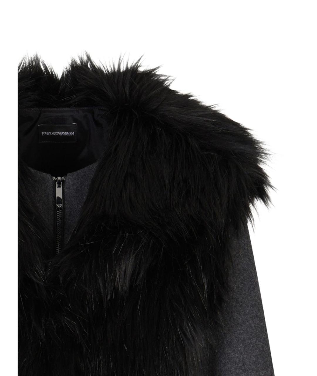 EMPORIO ARMANI Серая хлопковая куртка, фото 2