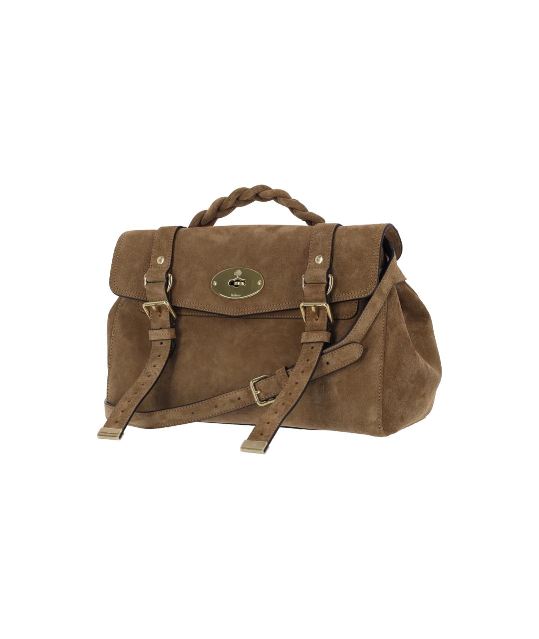 MULBERRY Коричневая замшевая сумка тоут, фото 2