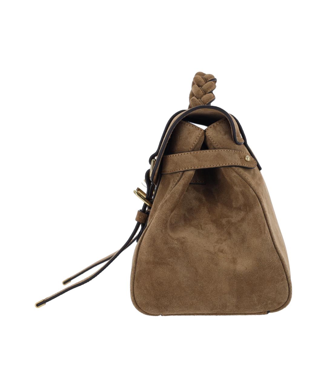 MULBERRY Коричневая замшевая сумка тоут, фото 5