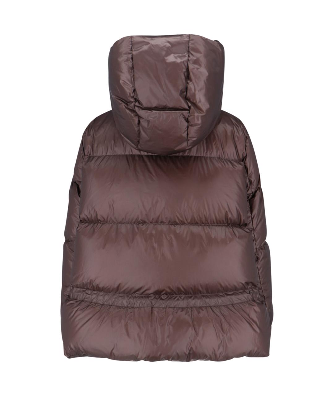 SACAI Коричневый полиамидовый пуховик, фото 2