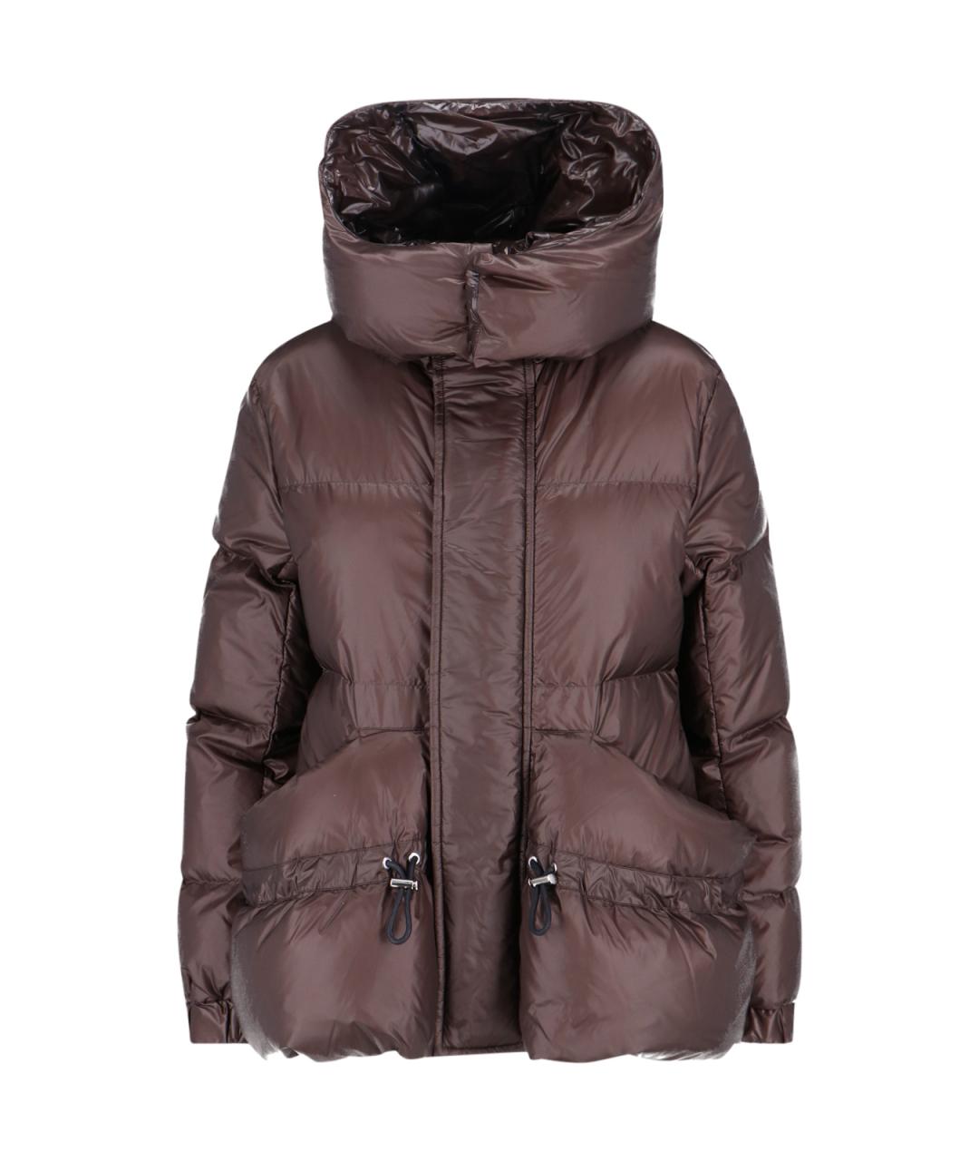 SACAI Коричневый полиамидовый пуховик, фото 1
