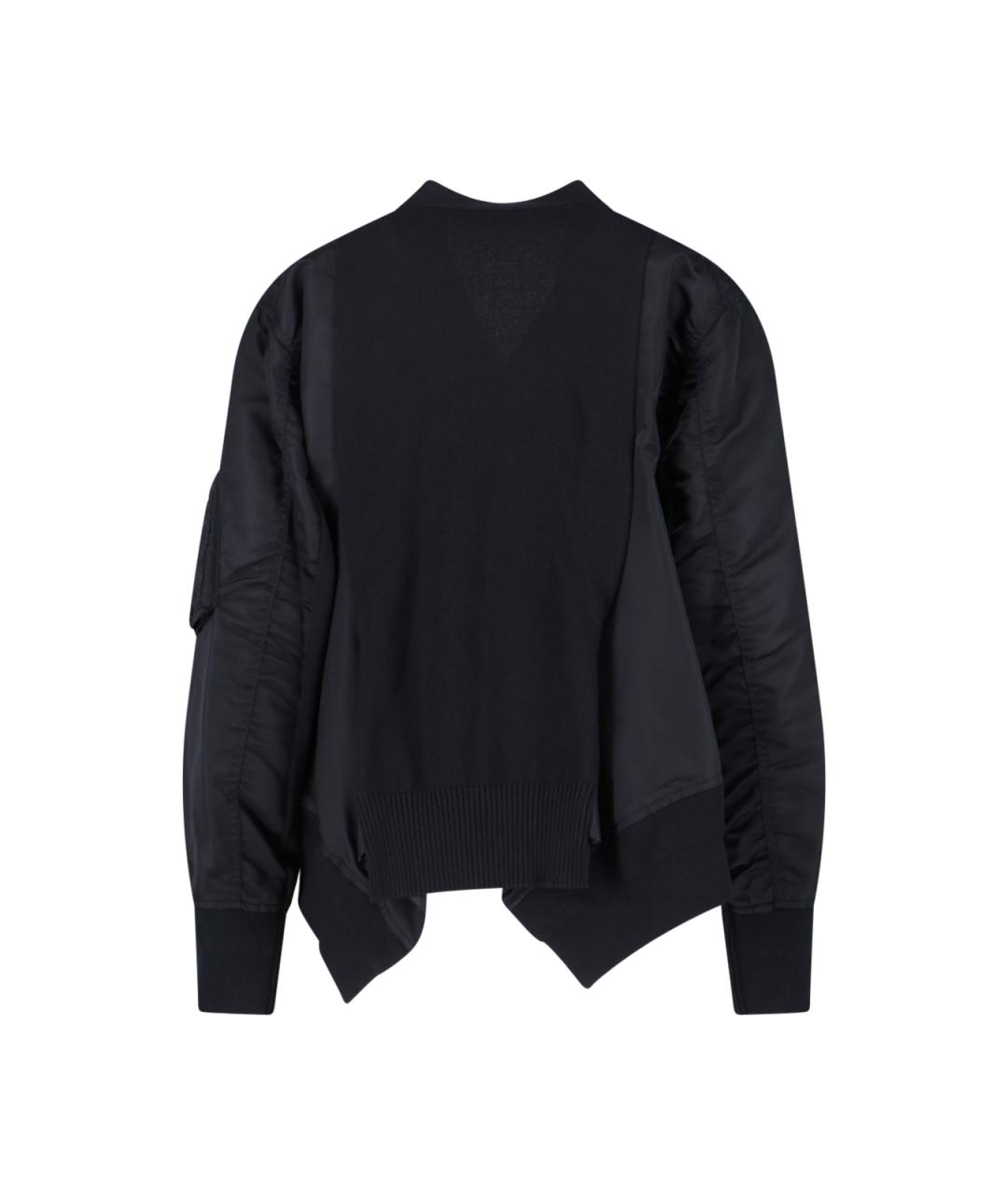 SACAI Черная хлопковая куртка, фото 2