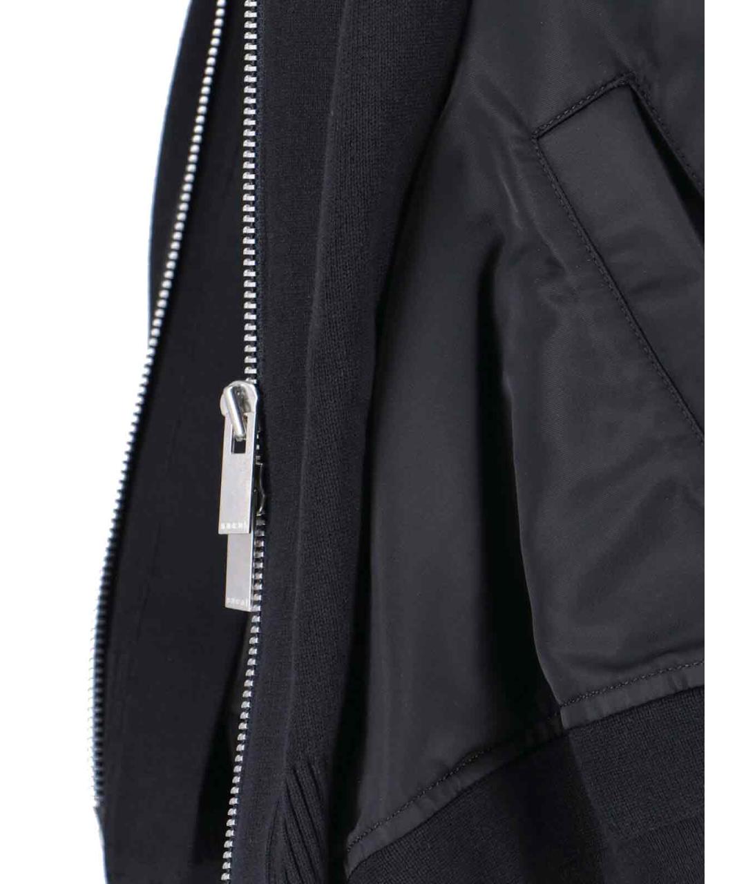 SACAI Черная хлопковая куртка, фото 5
