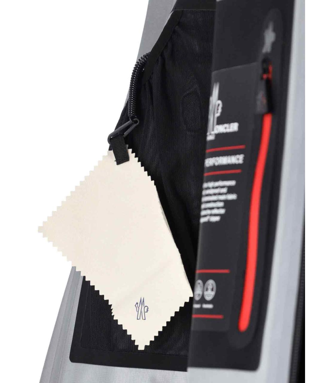 MONCLER GRENOBLE Черная полиэстеровая куртка, фото 4